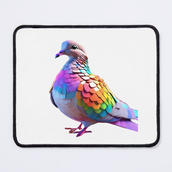 Item preview, Prismatic Dove – Geometric Rainbow Bird Art designed and sold by GloriousArtSKD.