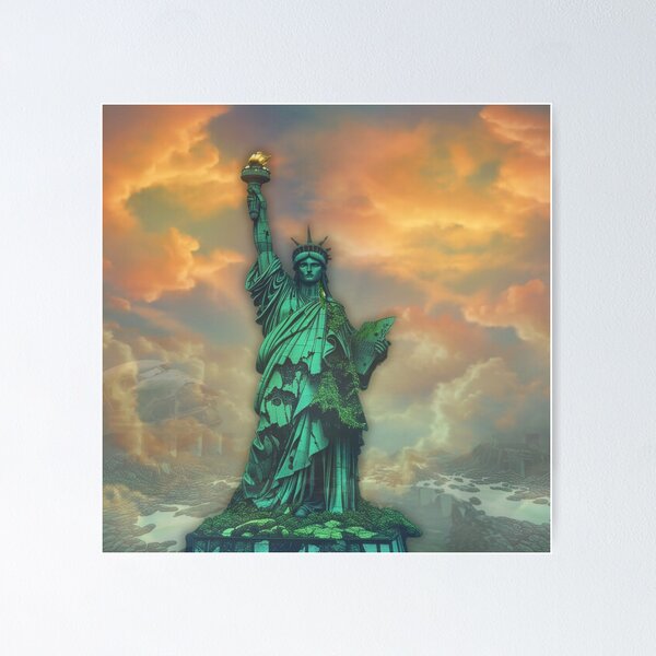 Item preview, Statue Of Liberty in Post-apocalyptic World designed and sold by UniqAttireBrand.