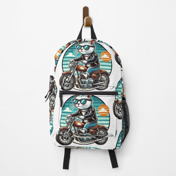 Item preview, Biker Cat - Cool Motorcycle Riding Feline designed and sold by Nauert's.