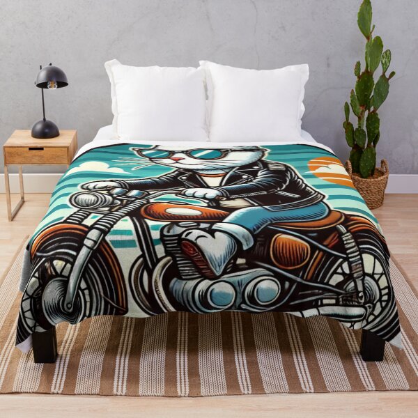 Item preview, Biker Cat - Cool Motorcycle Riding Feline designed and sold by Nauert's.