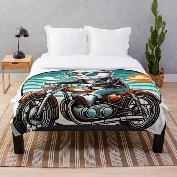 Item preview, Biker Cat - Cool Motorcycle Riding Feline designed and sold by Nauert's.