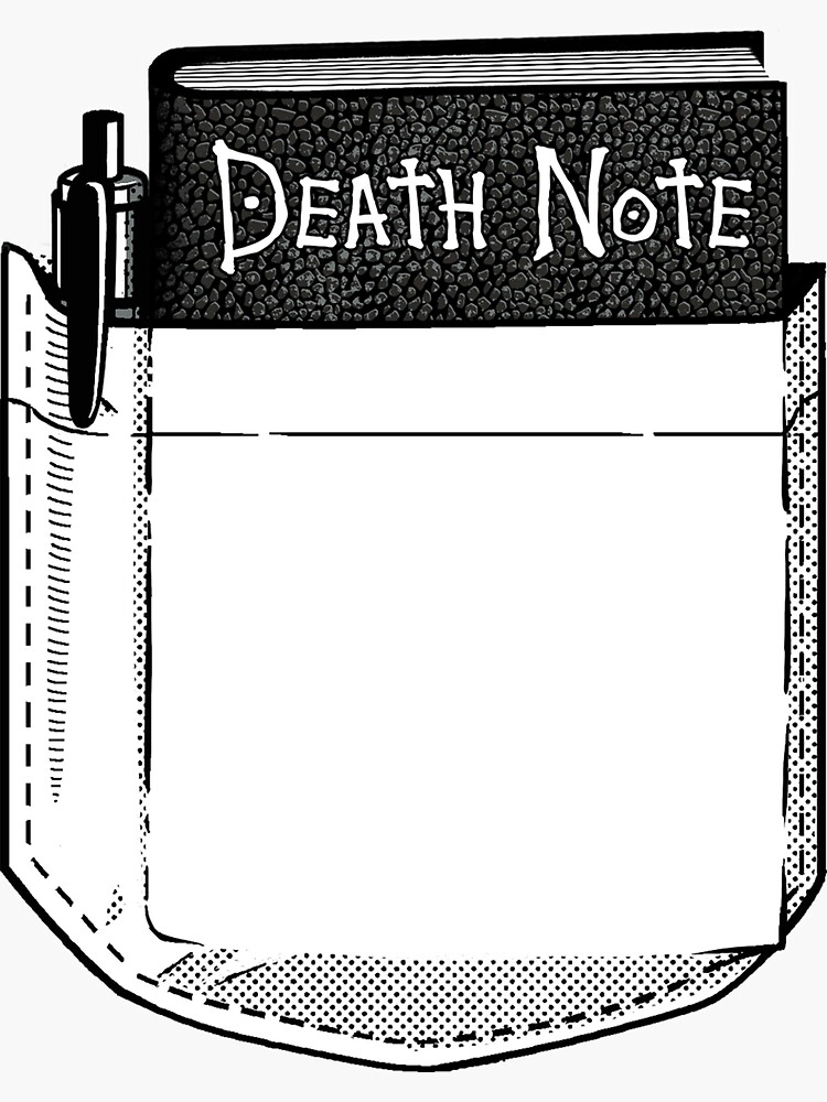 Thumbnail 3 of 3, Sticker, Death Note Pocket designed and sold by tronyx79.