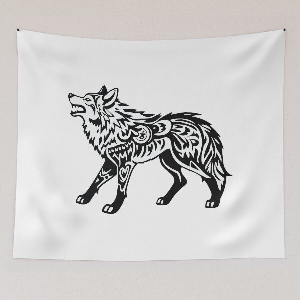 Item preview, Tribal Wolf designed and sold by Getup-clothing.