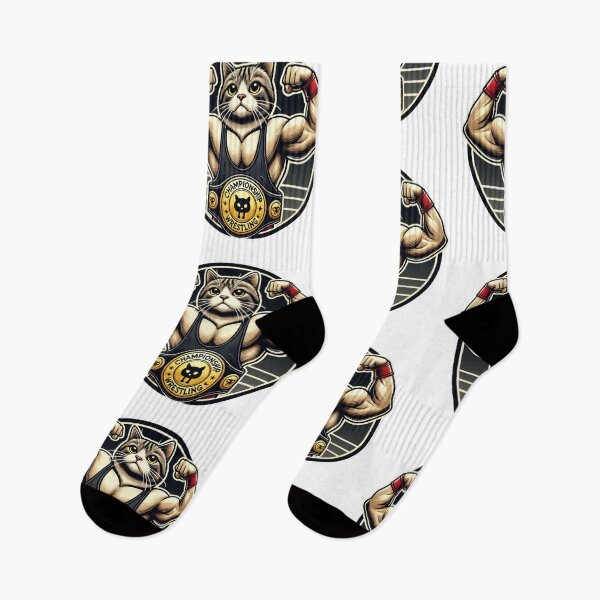 Item preview, Wrestler Cat - Funny Champion Feline Art designed and sold by Nauert's.