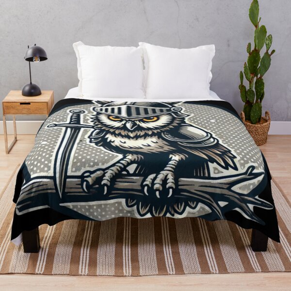 Item preview, Knight Owl - Medieval Warrior Bird Art designed and sold by Nauert's.