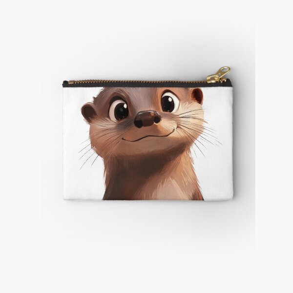 Item preview, Cute Otter Portrait designed and sold by NicolasGlowArt.