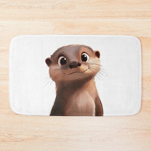 Item preview, Cute Otter Portrait designed and sold by NicolasGlowArt.
