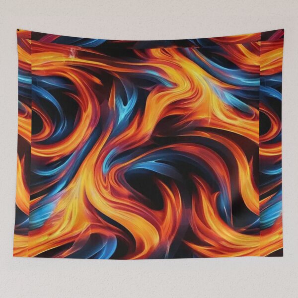 Item preview, Flames of Fury: A Fiery Pattern of Heat and Passion designed and sold by MaciejCraft.
