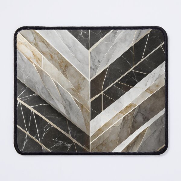 Item preview, Charcoal Black, Smokey Grey, White and Gold Layered Marble  designed and sold by Stageless Designs.