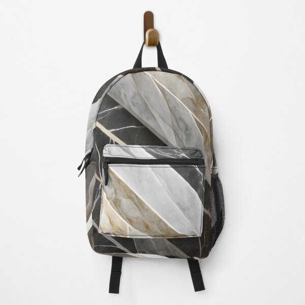 Item preview, Charcoal Black, Smokey Grey, White and Gold Layered Marble designed and sold by Stageless Designs.