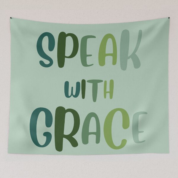 Item preview,  speak with grace designed and sold by Guleniza.