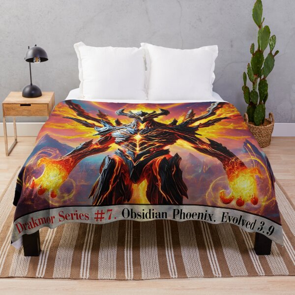 Item preview, Drakmor Series #7 – Obsidian Phoenix | Infernal Rebirth Guardian designed and sold by KMChronicles.