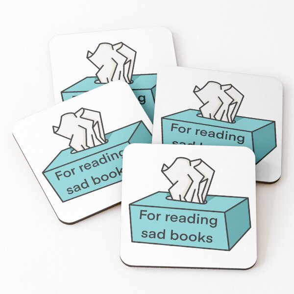 Item preview, Box of tissues for reading sad books designed and sold by Halcja.