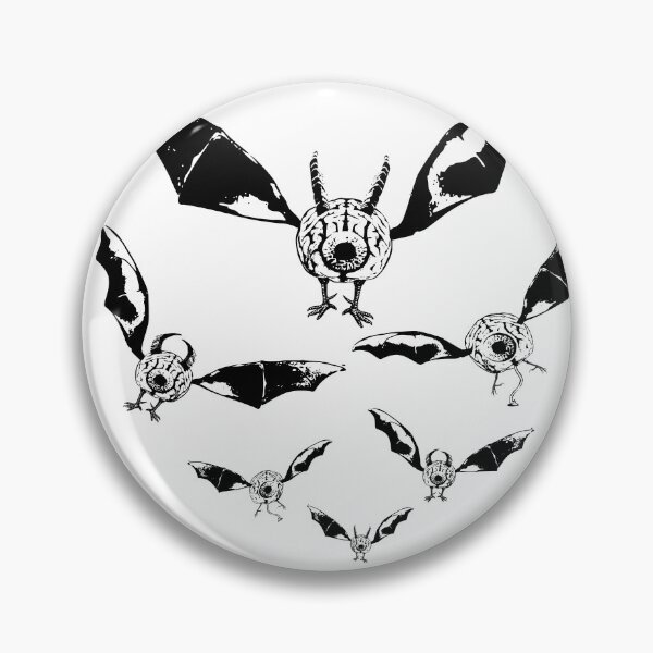 Item preview, Flying brain monsters with eyes and horns designed and sold by Dziabacz13.