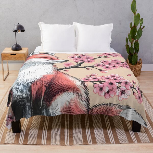 Item preview, Sakura Fox in Blooming Splendor designed and sold by inkNext.