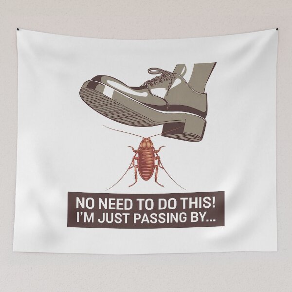 Item preview, No Need To Do This, I'm Just Passing By - Funny Bug Excuse designed and sold by GRABAPSHOP.