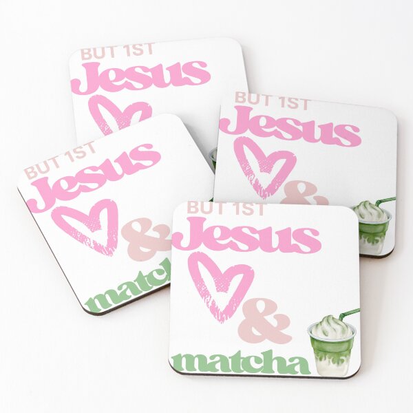 Item preview, But First Jesus and Matcha, Matcha, Jesus, Christian  designed and sold by ErynRoseDesign.