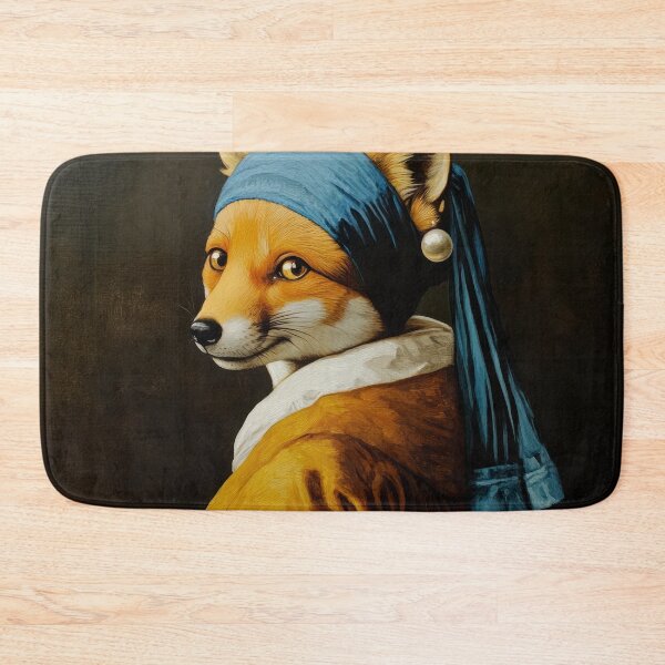 Item preview, The Fox with the Pearl Earring - Adaption from Jan Vermeer designed and sold by MysticMarble.