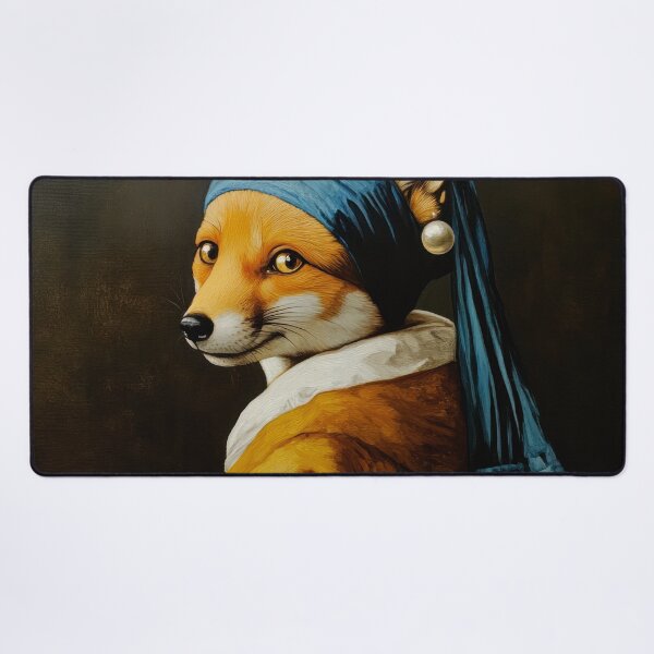 Item preview, The Fox with the Pearl Earring - Adaption from Jan Vermeer designed and sold by MysticMarble.