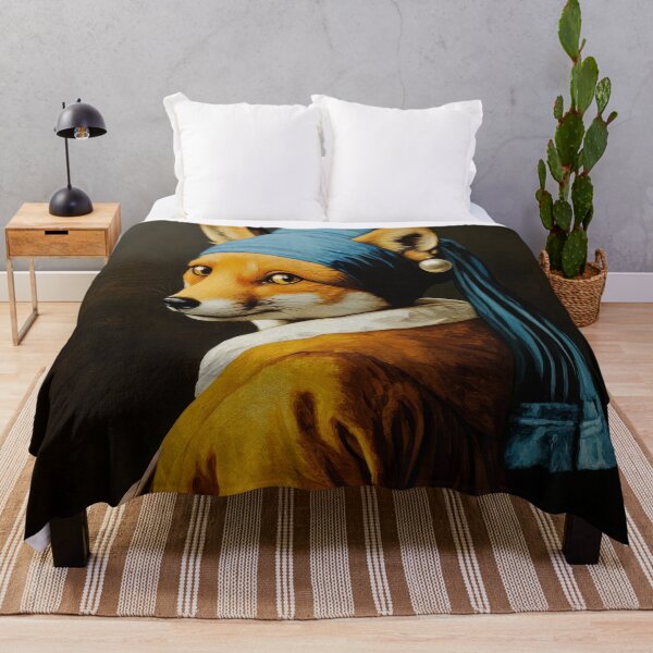 Item preview, The Fox with the Pearl Earring - Adaption from Jan Vermeer designed and sold by MysticMarble.