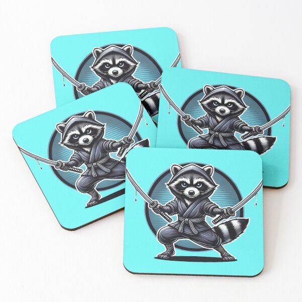 Item preview, Ninja Raccoon - Stealth Warrior Animal Art designed and sold by Nauert's.