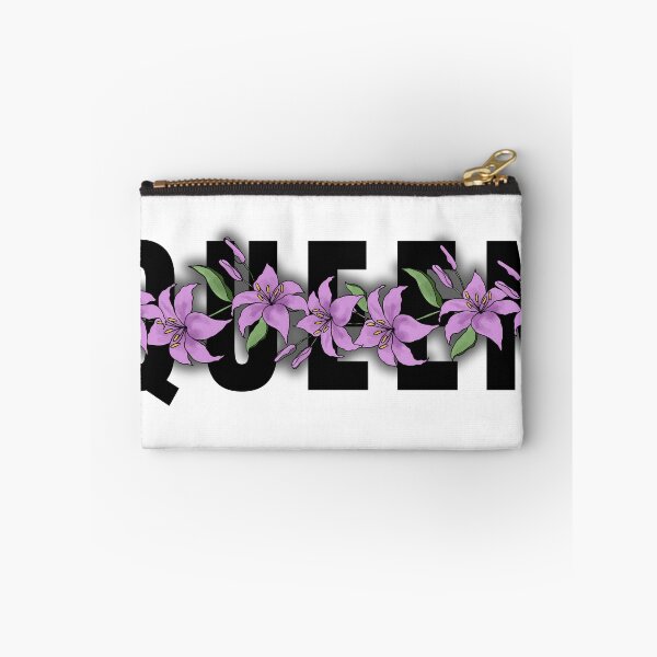 Item preview, QUEEN Floral Typography | Bold Aesthetic Lettering Art designed and sold by MonaraStudio.