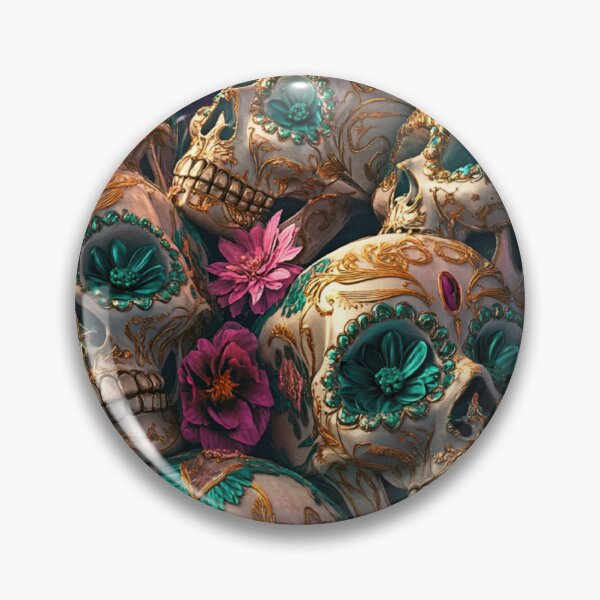 Item preview, Mystical Skull Floral Garden Nightgarden designed and sold by MysticMarble.