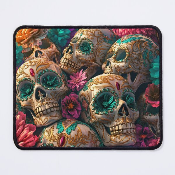Item preview, Mystical Skull Floral Garden Nightgarden designed and sold by MysticMarble.