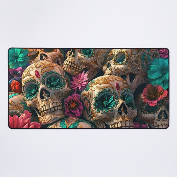 Item preview, Mystical Skull Floral Garden Nightgarden designed and sold by MysticMarble.
