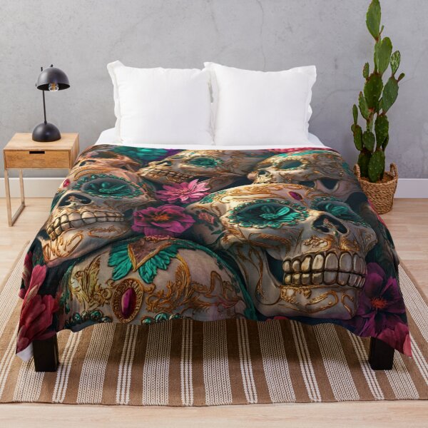 Item preview, Mystical Skull Floral Garden Nightgarden designed and sold by MysticMarble.