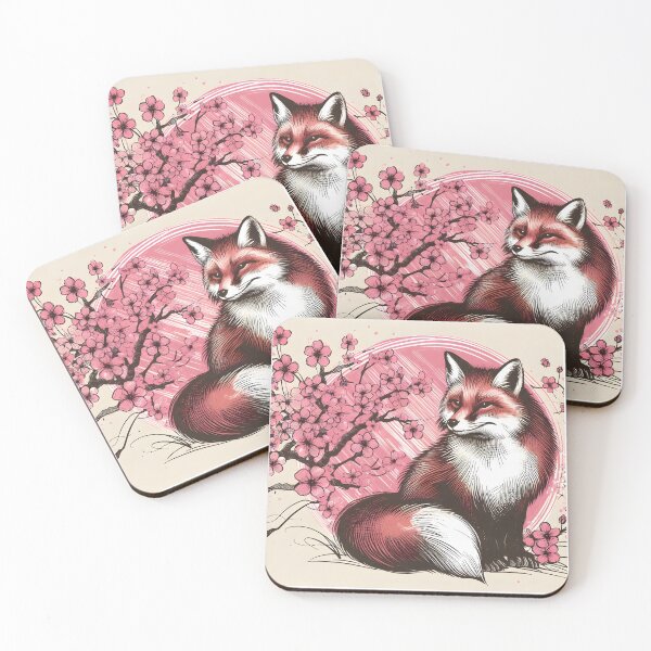 Item preview, Sakura Fox in Blooming Splendor designed and sold by inkNext.