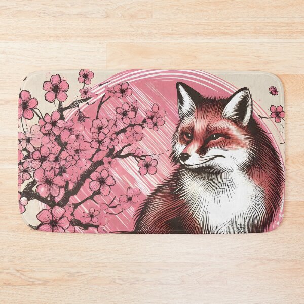 Item preview, Sakura Fox in Blooming Splendor designed and sold by inkNext.