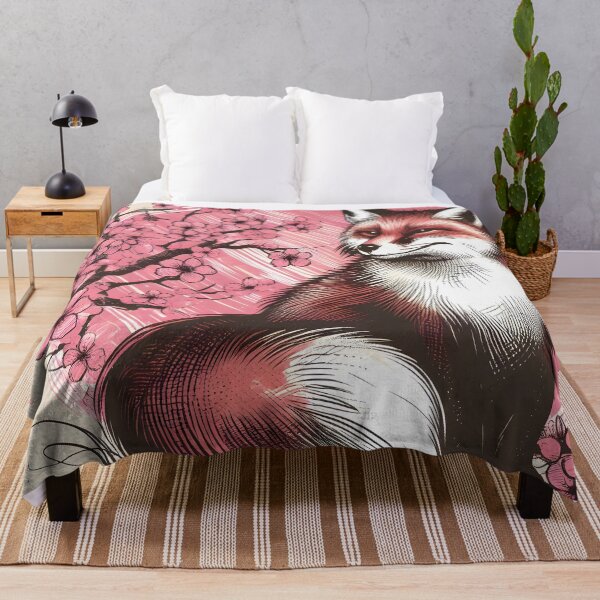 Item preview, Sakura Fox in Blooming Splendor designed and sold by inkNext.