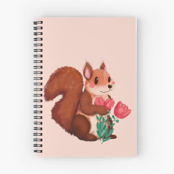 Item preview, spring squirrel with flowers designed and sold by mikaylart.