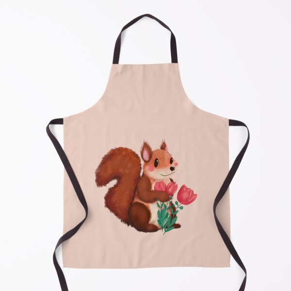 Item preview, spring squirrel with flowers designed and sold by mikaylart.