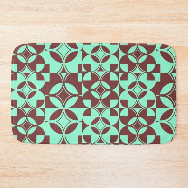Item preview, Chocolate Mint Geometric Pattern designed and sold by donebyreena.
