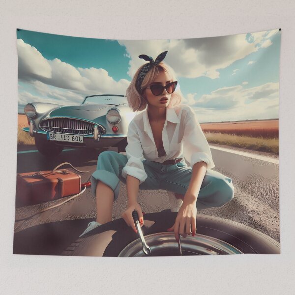 Item preview, Roadside blue designed and sold by Vibranta Studio.