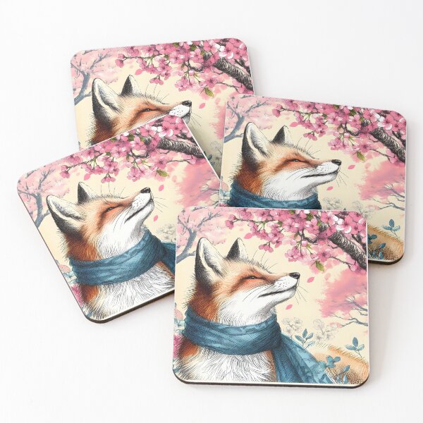 Item preview, Sakura Fox in Blooming Splendor designed and sold by inkNext.