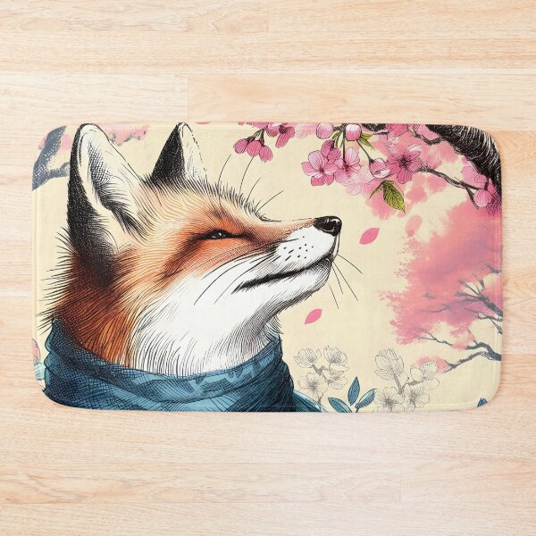 Item preview, Sakura Fox in Blooming Splendor designed and sold by inkNext.