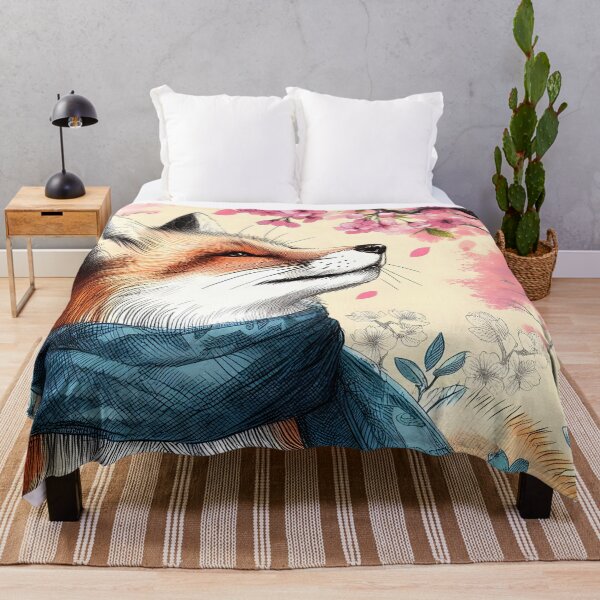 Item preview, Sakura Fox in Blooming Splendor designed and sold by inkNext.