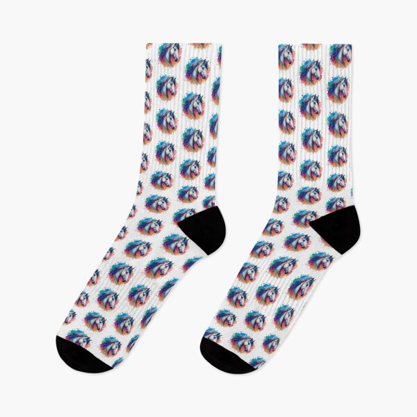 Item preview, A beautiful horse with a colorful background around designed and sold by Marcoshop10.