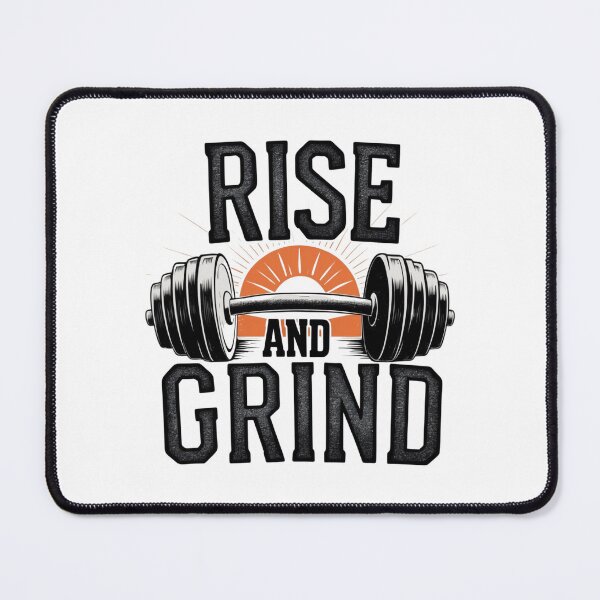 Item preview, Rise and Grind – Motivational Fitness Design designed and sold by D1dymos.