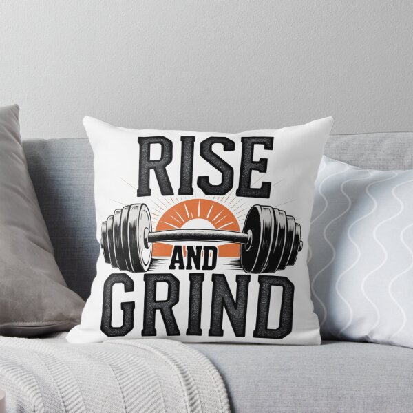 Item preview, Rise and Grind – Motivational Fitness Design designed and sold by D1dymos.
