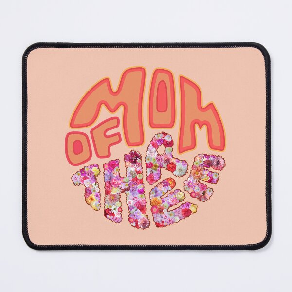 Item preview, Mom Of 3 Children - Colorful Flowers Design For Moms Who Love Flowers designed and sold by TheSassyNoble.
