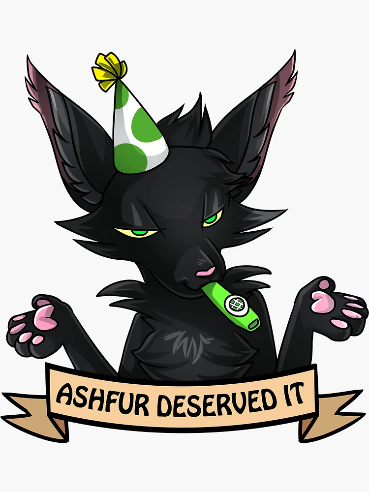 warriors inspired ashfur Sticker for Sale by MagicPistachio