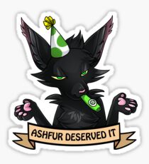 Pegatina Ashfur se lo merecía