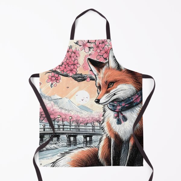 Item preview, Fox Among Sakura Blossoms designed and sold by inkNext.