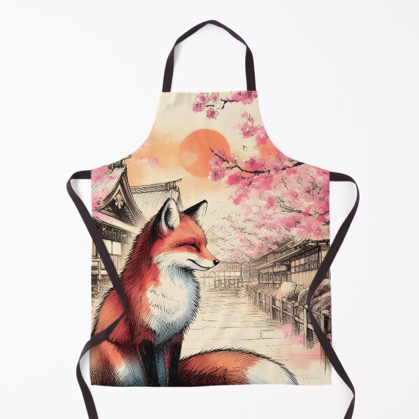 Item preview, Fox Among Sakura Blossoms designed and sold by inkNext.