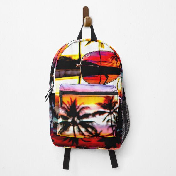 Item preview, Tropical Sunset Reflected in Aviator Sunglasses designed and sold by Exodoi.