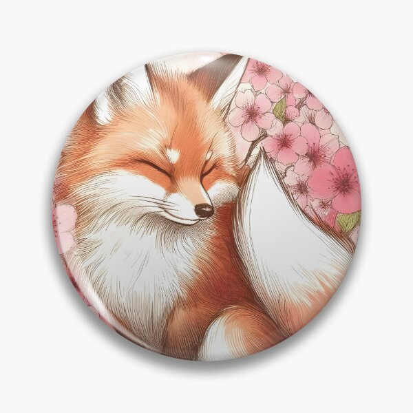 Item preview, Sakura Fox in Serene Harmony designed and sold by inkNext.